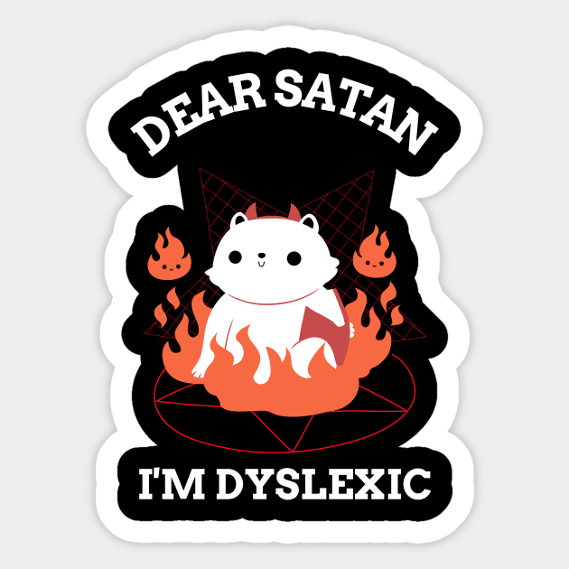 Daer Santa, I haev Dyslexia Sticker by OldCamp